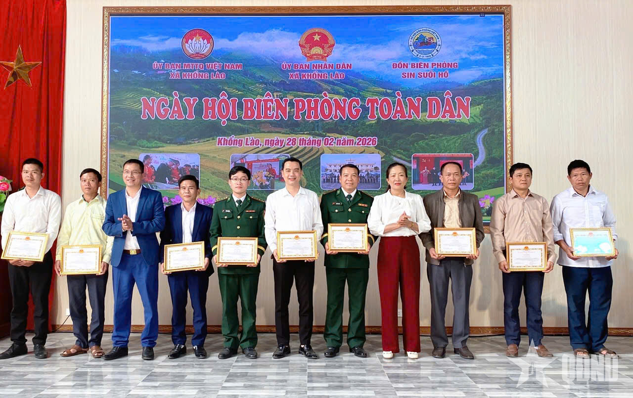 Lai Châu: Ngày hội Biên phòng toàn dân năm 2026 tại xã Khổng Lào